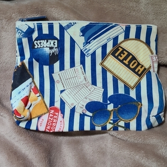 Vintage Estee Lauder Travel Design Makeup Cosmetic Bag - Picture 1 of 4